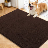 OLANLY dog door mat muddy paws 40x32 absorbs moisture and dirt for a clean entry