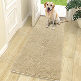 OLANLY dog door mat for muddy paws at entry, absorbs moisture and dirt.