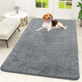 OLANLY dog door mat with muddy paws at entrance helps keep floors clean.
