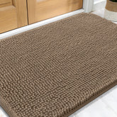 OLANLY dog door mat with muddy paws absorbs moisture to keep entryways dry.