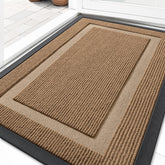 OLANLY front door mat entrance captures debris to keep entry clean