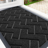 OLANLY front door mat with natural rubber backing for all-weather durability.