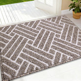OLANLY indoor door mat with dirt-capture action at the entry.