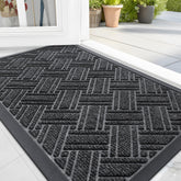 OLANLY Indoor Outdoor Mat at the front door traps dirt and moisture for a cleaner entry.