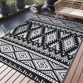 OLANLY outdoor rug 6x9ft waterproof for patios and quick-dry cleaning.