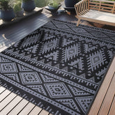 OLANLY outdoor rug waterproof 5x8 with a sturdy, quick-drying surface for patios.