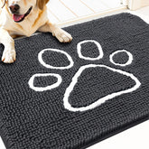 OLANLY paw print design mat 30x20 traps mud at the doorway.