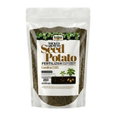 Old Cobblers Farm Wicked Growth fertilizer bottle promotes steady root development for potatoes.