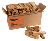 Old Potters kiln-dried oak logs, 6 inches, for steady heat in pizza ovens.