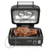 OLIXIS Electric Grill front view highlighting 8-in-1 versatility for diverse meals.