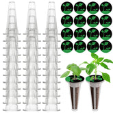 Oliz hydroponic grow basket 50-pack, durable and reusable for reliable seed starting.