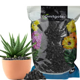 Omitgoter Horticultural Charcoal 1qt bag open improves soil texture for healthier roots.