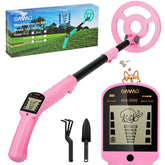 OMMO kid metal detector with animated LCD display for engaging treasure hunts