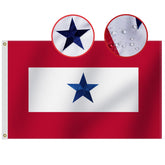 Omnisexual heavy-duty USA flag embroidered blue star 3x5ft for outdoor display