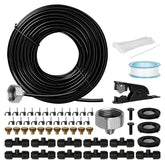 OnBrand patio water misters along a 40-foot line cooling outdoor space