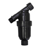 One Stop Outdoor three-quarter Y-filter exterior protects drip lines from debris and particles.