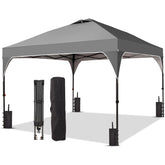 Oneofics 8x8 ft canopy top cover shielding sun during outdoor events.