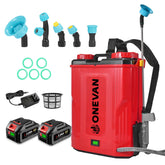 ONEVAN battery backpack sprayer with a 5.3 gallon tank for efficient field spraying