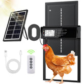 ONKO solar chicken coop door with LCD display for precise timing.