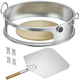 Onlyfire pizza ring kit transforms a 22-inch kettle into a pizza oven for crispy crusts