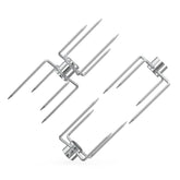 OnlyFire rotisserie forks front view showing versatile roasting set for grilling