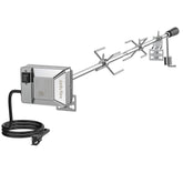 Onlyfire universal rotisserie motor provides steady rotation for even roasts