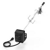 Onlyfire universal rotisserie kit with spit rod set for even grilling