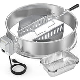 Onlyfire upgrade rotisserie ring kit for Weber 22-inch turns kettle into a reliable chicken roaster