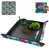 Onlysuki potting mat laid flat for spacious transplanting workspace.