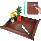 Onlysuki repotting mat being assembled to keep soil contained