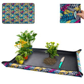 Onlysuki repotting mat corner copper buckles prevent spills on floors.