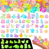 Onsioesd glow mini resin animals collection for dollhouses and fairy gardens.