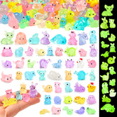 Onsioesd glow resin animals bulk set for vibrant dollhouse displays.
