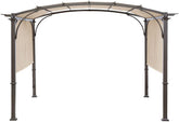 ontheway universal doubleton pergola cover top view in beige for outdoor shade