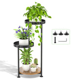 Oppro 3-tier corner plant stand fits tight spaces with a slim, modern silhouette.