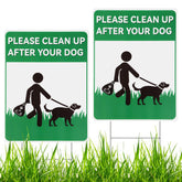 Opvixi no-dog-poop sign with dual-sided design boosts yard visibility.