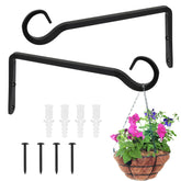 Opvixi 8-inch plant hanger bracket supports outdoor pots.