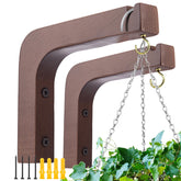Oradrem wooden wall hook plant hanger securing a planter indoors with up to 10 lbs capacity