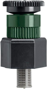 Orbit 54022 shrub sprinkler with adjustable arc for precise shrub watering.