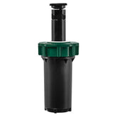 Orbit 54500 hard-top pop-up sprinkler with durable metal cap for rugged landscape edges.