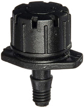 Orbit 67100 multi-stream emitter side view for gentle container watering.