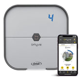 Orbit B-hyve 4-zone indoor controller with WiFi enables remote watering control.