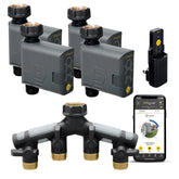 Orbit B-hyve Gen 2 timer front view for easy outdoor watering control