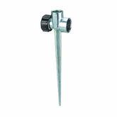 Orbit 58034N metal flow-through sprinkler spike base assembly for flexible yard watering.