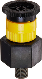 Orbit shrub head sprinkler adapter front view for easy installation.