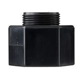 Orbit shrub head sprinkler adapter without nozzle elevates spray above shrubs for even coverage.