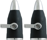 Orbit SunMate hose-end nozzle front view shows powerful jet spray for tough dirt.