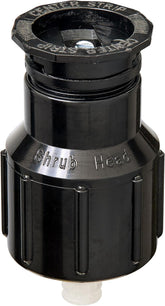Orbit Watermaster shrub sprinkler head close-up with adjustable flow for shrubs