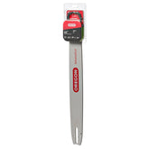 Oregon 20-inch replacement bar viewed from the side for durable yard work.