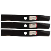 Oregon 91-436 mower blade front view for 54-inch Kubota center-mount mowers, suitable for clean cuts